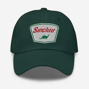 Sinclair Dinosaur Hat – Classic Embroidered Vintage Gas Station Logo Cap