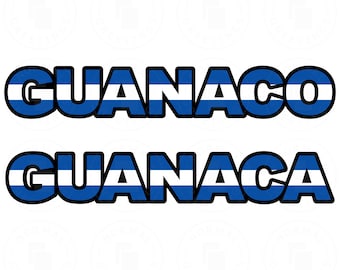 Guanaco Guanaca El Salvador Flag Bandera Salvadoreña El Salvador Cricut Files Cut Files SVG PNG Vector Central America