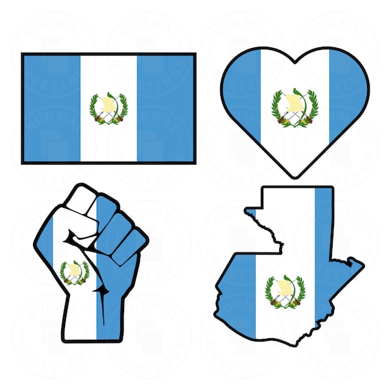 Guatemala Bandera SVG Bundle Bandera Bandera Guatemalteca Etsy España