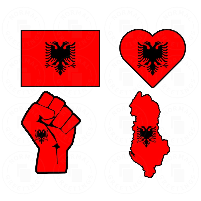 albania flag pack albanian Shqiptarët cricut cut files svg files albania outline shape