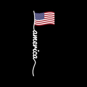 American Flag Script SVG America Flag American Pride Cricut Files Layered svg Files United States of America Stars Stripes Fourth of July
