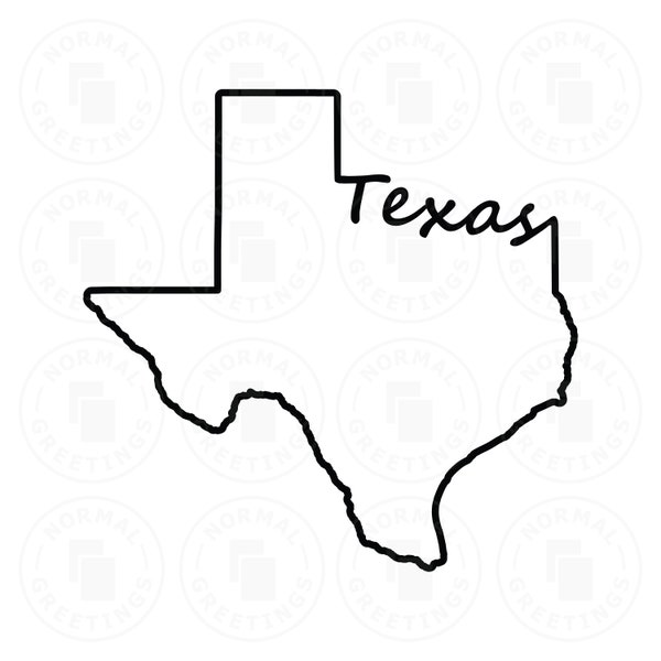 Texas Map Stencil Outline Script Font Texan American Cricut Files Cut File SVG PNG Vector United States Lone Star Shape Border