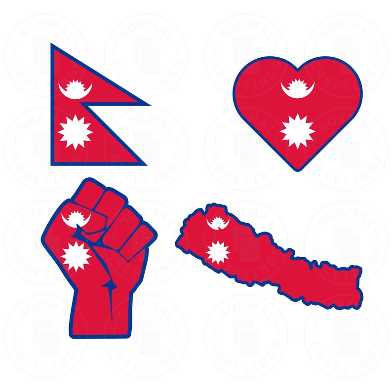 nepal flag pack bundle nepali flag svg nepali pride svg cricut cut files