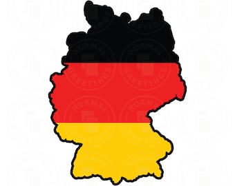 Germany Map Germany Outline German Flag Cricut Files Cut Files SVG PNG Vector World Map Countries Shape Border Berlin Hamburg Europe