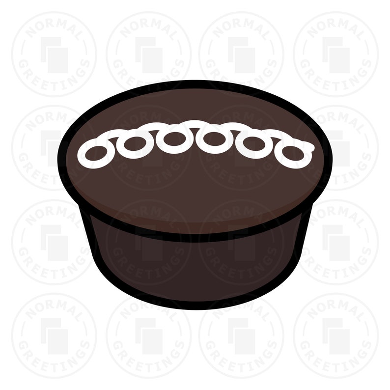 Hostess Cupcake Illustration Clip Art Cartoon Cricut Cut Files SVG PNG Transparent No Background