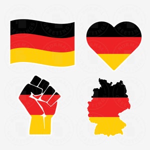 Germany SVG PNG Bundle German Flag German American Pride Europe Cricut File Cut Files Vector Layered svg Files Berlin Cologne Munich Hamburg
