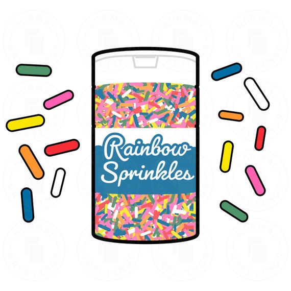 Rainbow Sprinkles Layered SVG Bundle Baking Cricut Files PNG Etsy