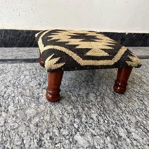 Kilim Ottoman Bench -Handmade- Livingroom Footstool bench, Dressing table bench,Bathroom Vanity, Under desk stool, All Custom Size