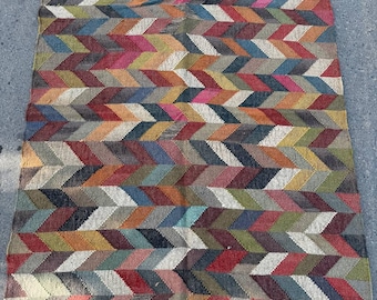 Design Indian Handwoven Wool Jute Vintage Kilim Rugs For Living Room Custom Size Rug Oushak Rug ,Home Decor Kilim Rug Traditional Kilim Rug