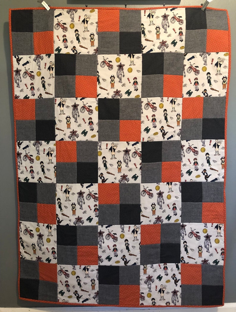 Stranger Things Patchwork Lap Quilt 40x56 - Etsy