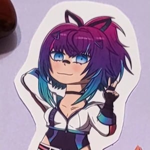 Naklejka Projekt Melody | Naklejka z kawaii Vtuber