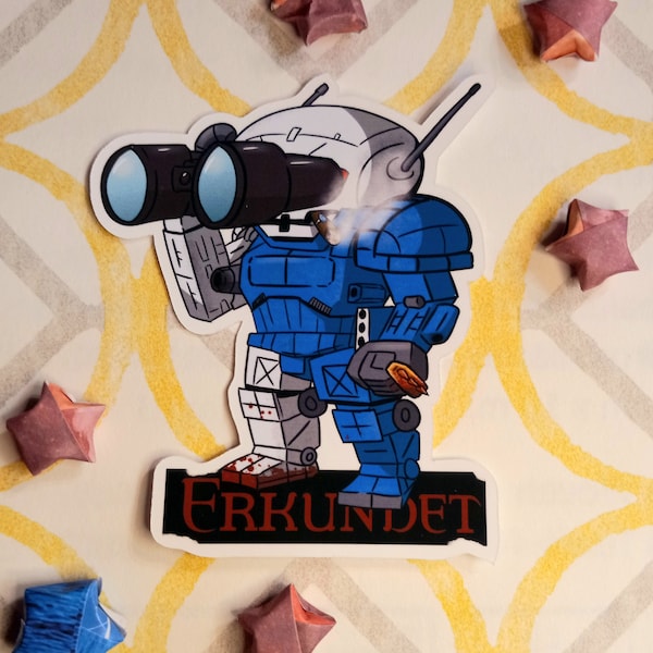 Cute Battletech Sticker | Atlas Chibi