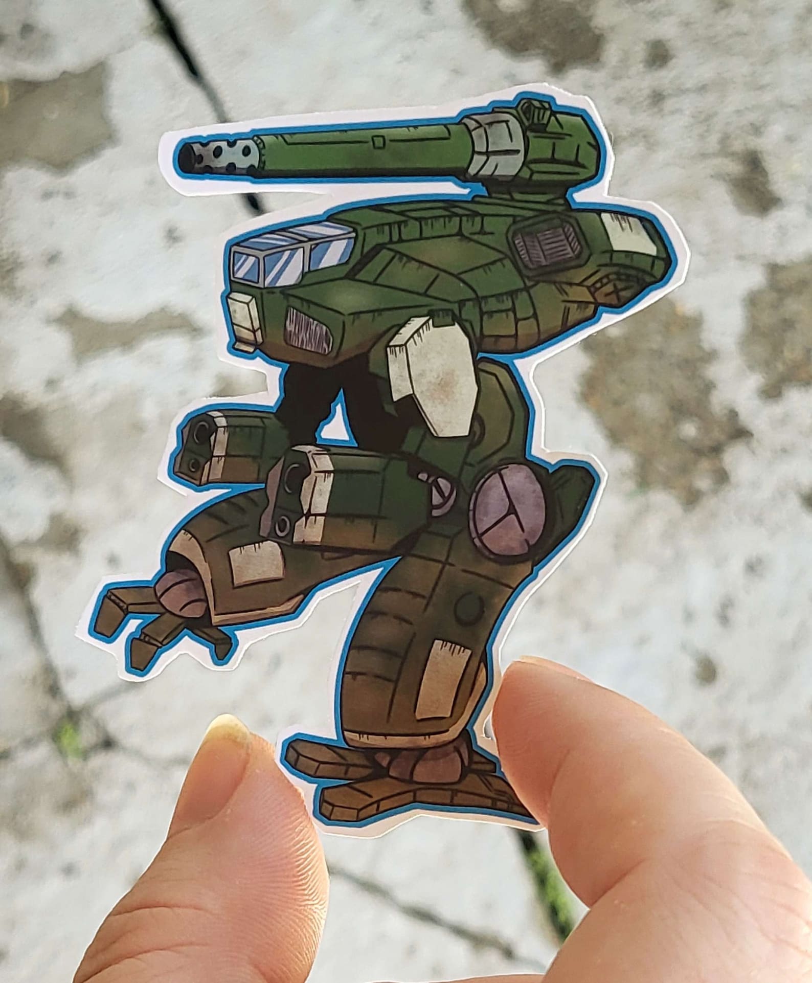 Battletech Marauder Chibi Sticker - Glossy Vinyl - Etsy