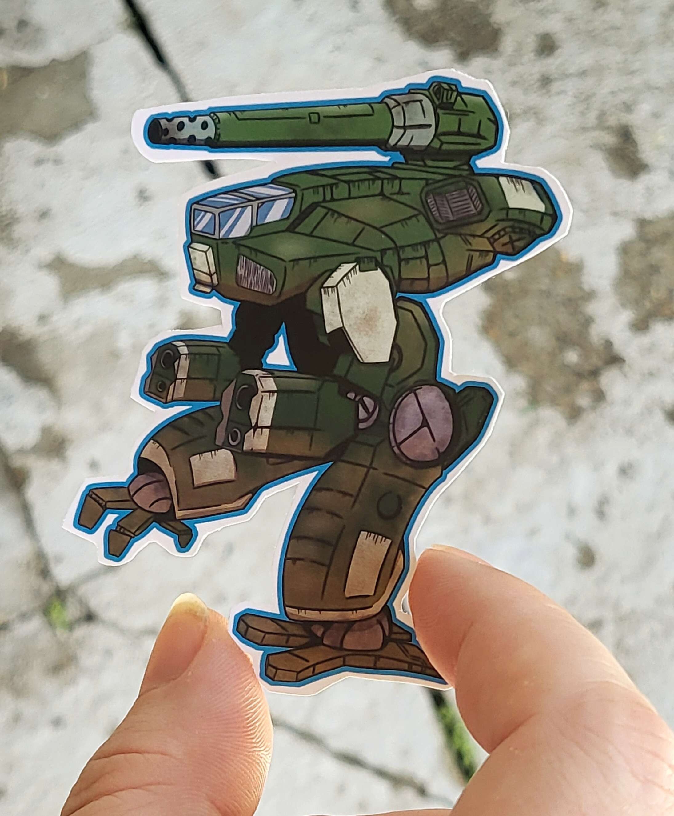 Battletech Marauder Chibi Sticker - Glossy Vinyl - Etsy