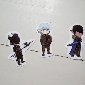 FFXIV Heavensward Stickers | Aymeric, Haurchefant, Estinien | Final Fantasy XIV