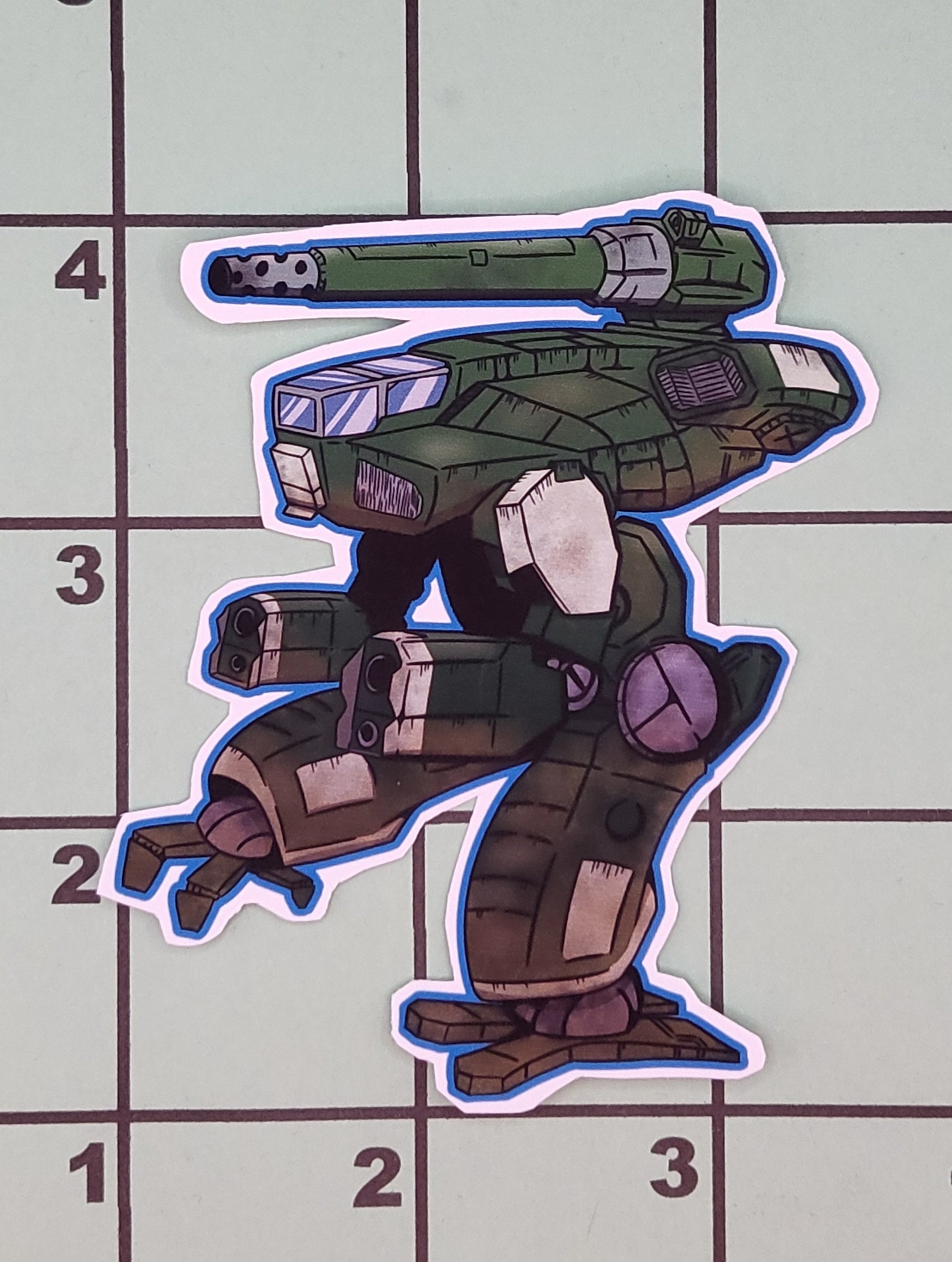 Battletech Marauder Chibi Sticker - Glossy Vinyl - Etsy