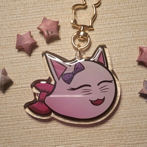 Cute Ghost Keychain | Rose Familiar | Epoxy Charm