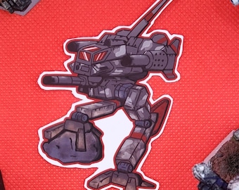 Cute Battletech Sticker | Locust Chibi | Gray Death Legion