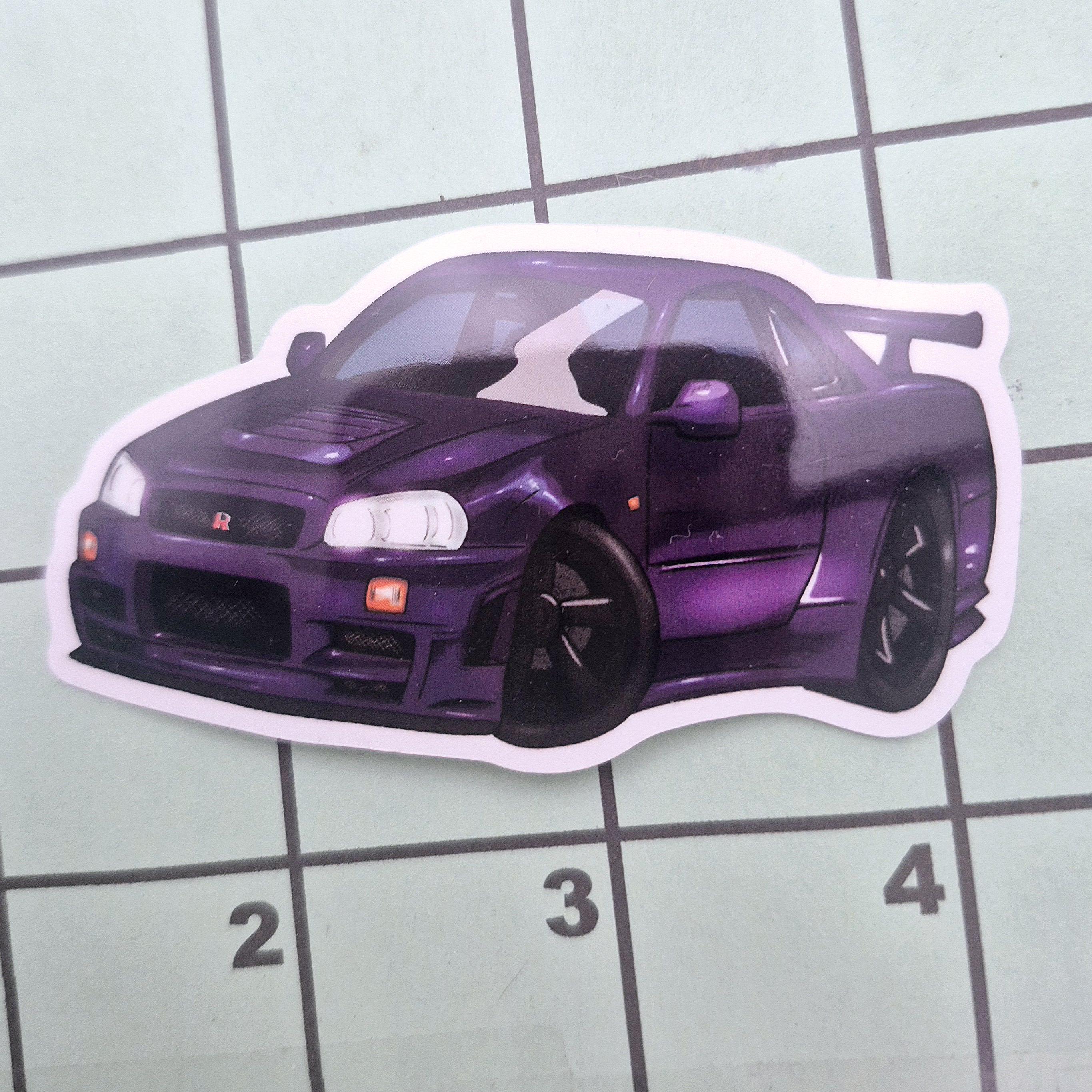 GTR Chibi Car Sticker | Glossy Vinyl - Etsy