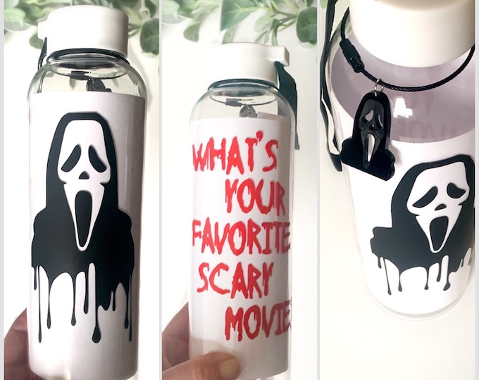 Ghost Face Water Bottle With Charm What S Your Favorite Scary Movie Il 680x540.4765324555 Jhsj