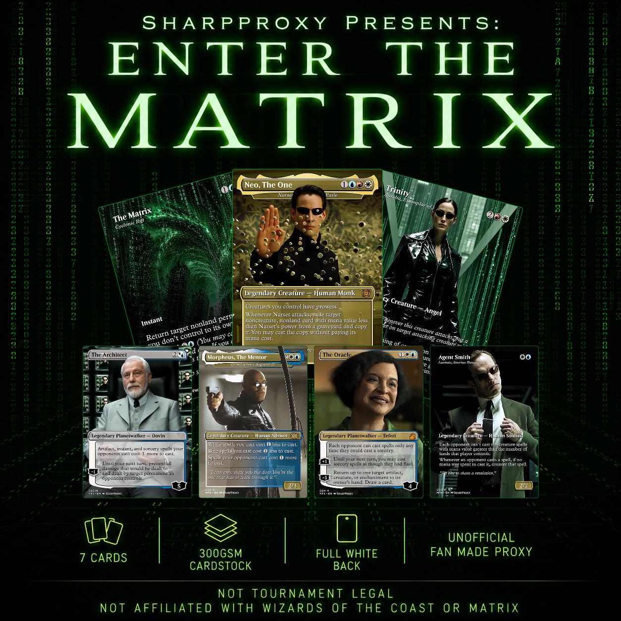 MTG Custom Set - Enter the Matrix: Unofficial Proxy MTG Custom