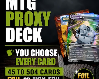 Custom Proxy Deck for MTG | Commander Proxies | Foil & Non-Foil | 45–504 Cards | Playtest Use