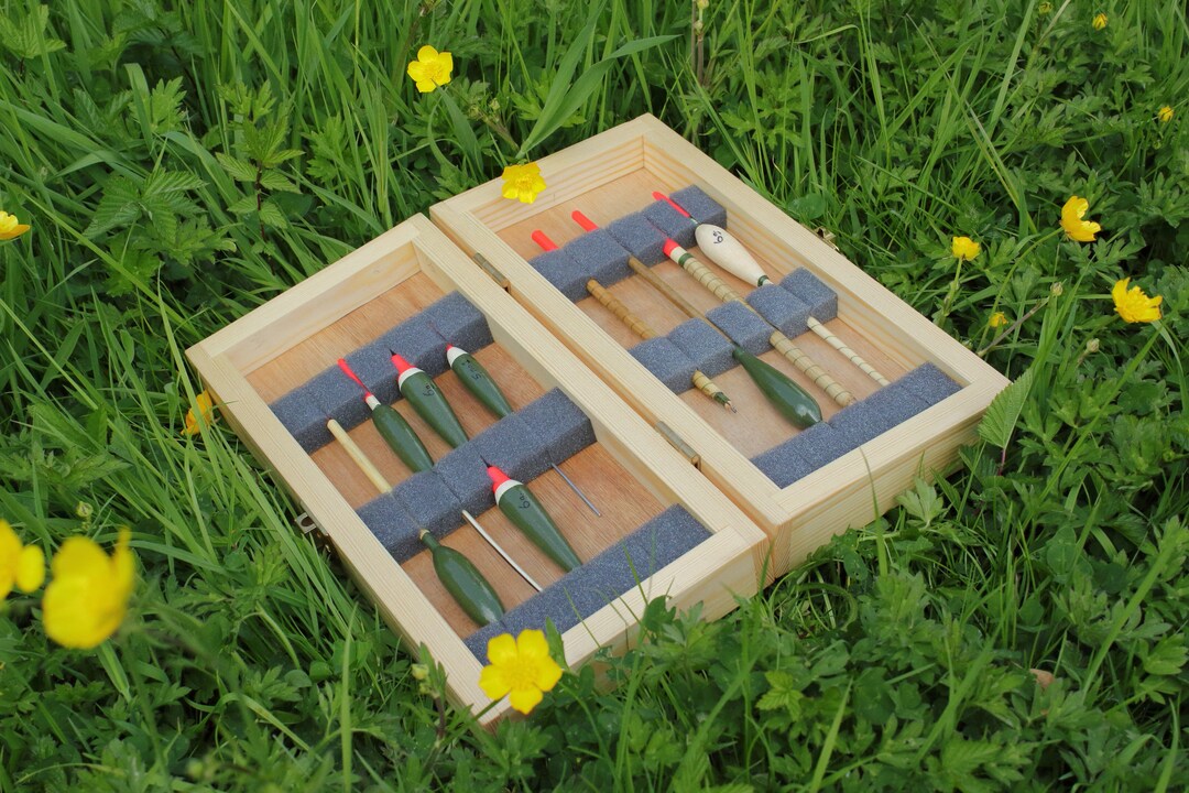 Handmade Wooden Fishing Float Box Etsy