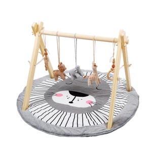 Baby Gym Wooden Baby Gym with 5 Toys Activity gym play gym