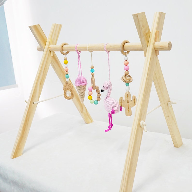 Montessoriinspired Handmade Wooden Baby Activity Center With Etsy