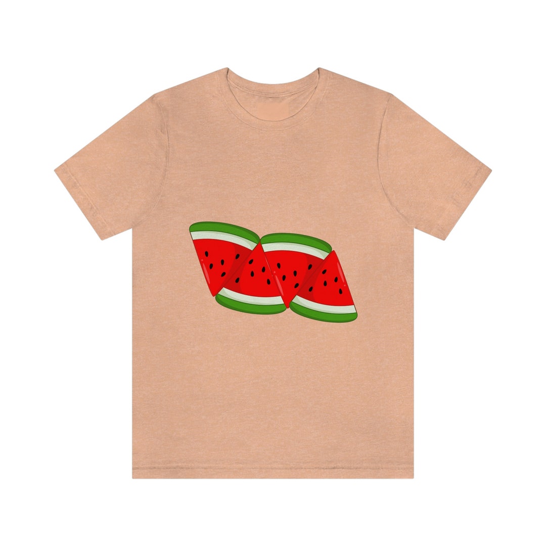 Watermelon Shirt for Men, Summer Women Crew Neck Shirt, Cute Watermelon