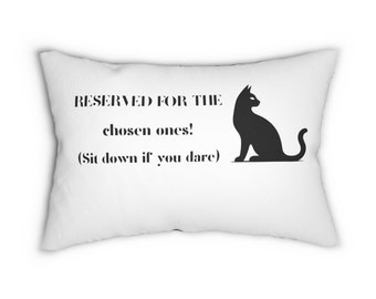 Charming Cat Lumbar Pillow - Comfort with a Purr-Fect Touch for Sofa or Bed