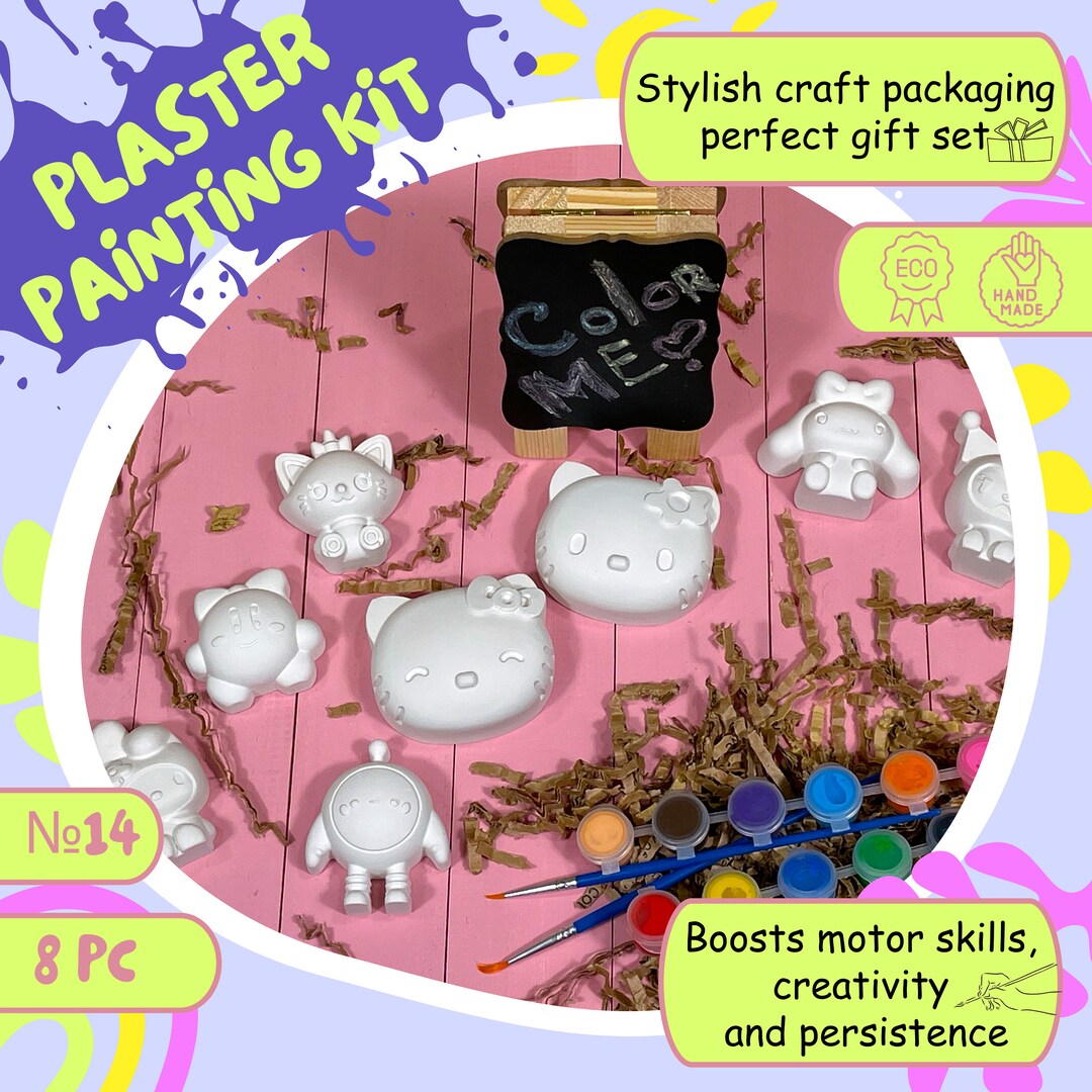 Paint Your Own Craft Hello Kitty and Friends, Plaster of Paris Kit