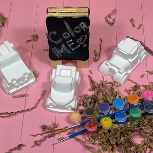 Kit de pintura de coches 3D: Jeep, camión y manualidades de coches clásicos - A partir de 3 años