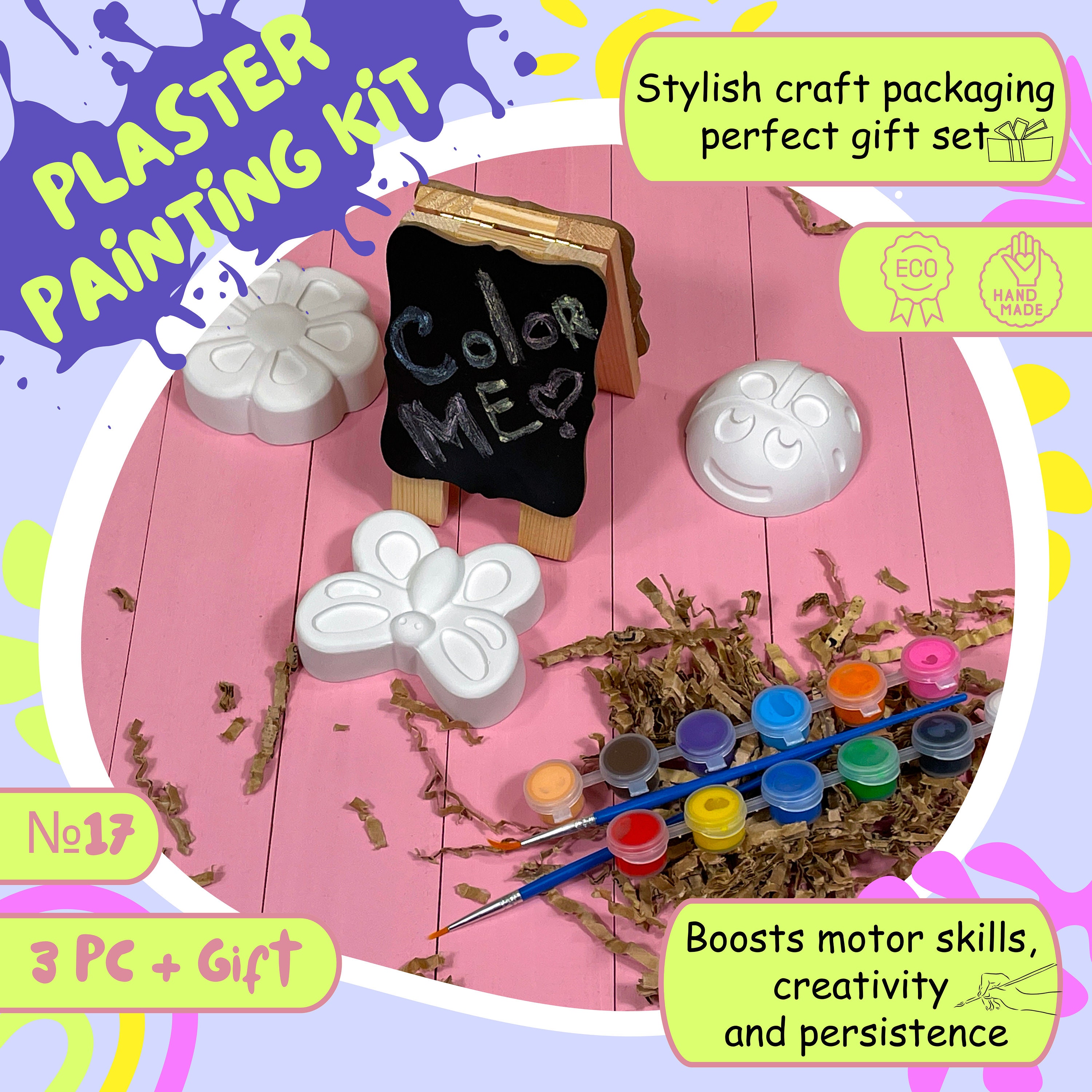 Paint Your Own Craft Fun Figures - Kids Activity Box, DIY Gift Box ...