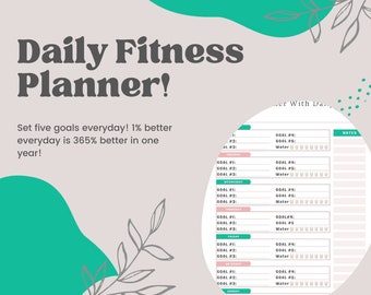 Fitness Planner with Daily Goals