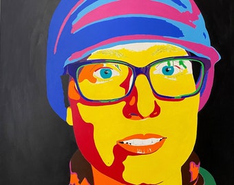 Personalisiertes Acryl Pop Art Portrait