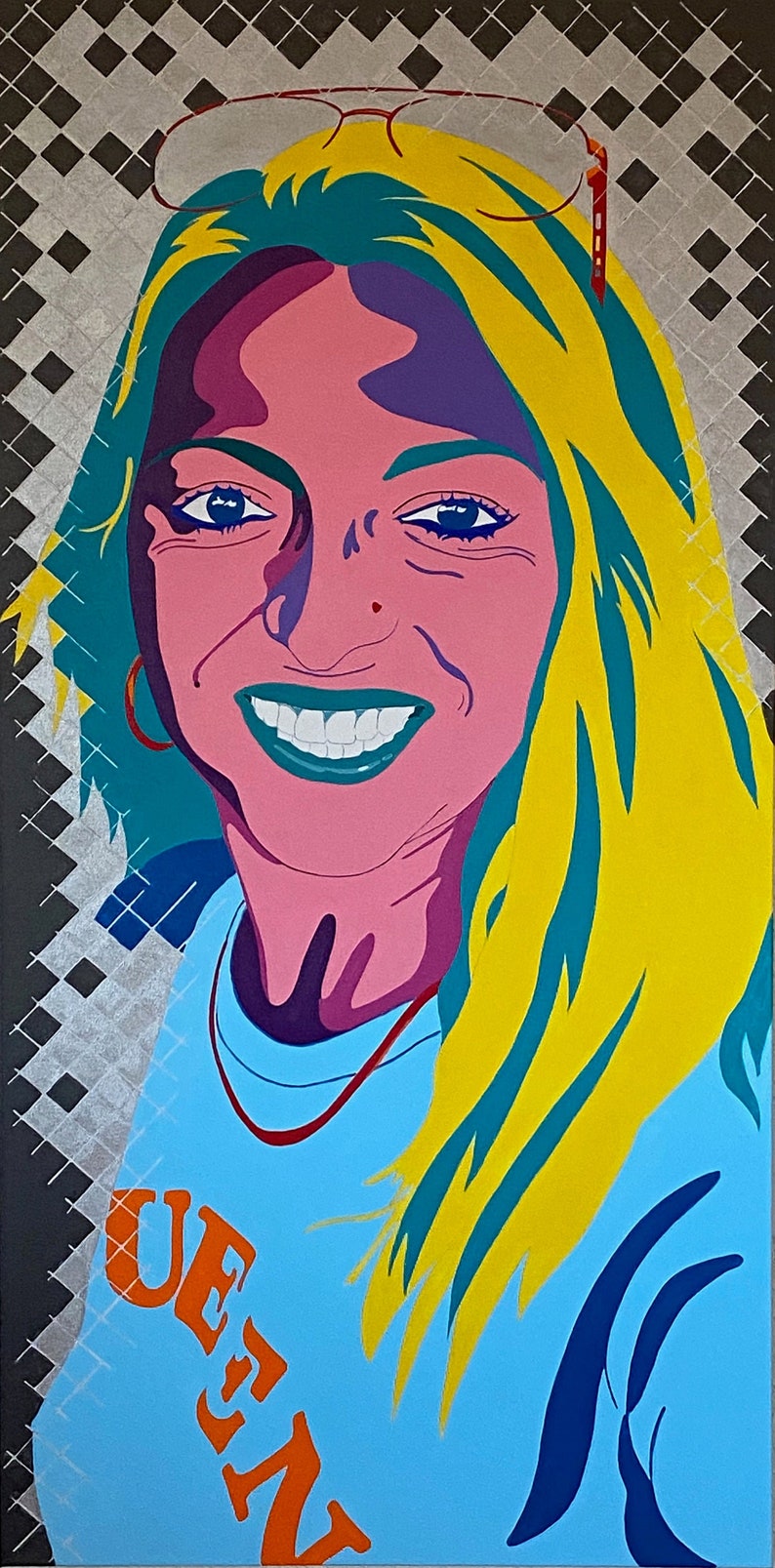 Custom Acrylic Pop Art Portrait imagem 1