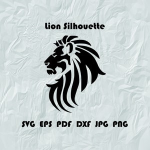 ライオン SVG、即時ダウンロード、シルエット、Cricut ファイル、ライオン ヘッド SVG、デジタル ダウンロード、動物 SVG、昇華デザイン