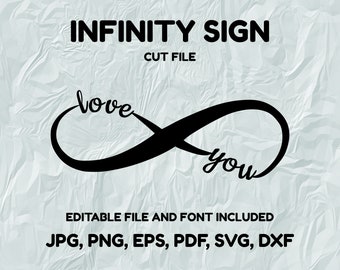 Valentine svg, love you infinity sign svg, vecteur pour cricut, infinity sign svg, valentine cut file, infinity sublimation design