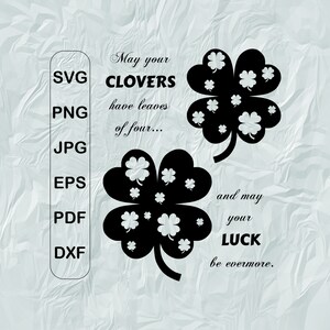 Shamrock SVG, Saint Patricks Day Cricut cut file, Clover Leaf SVG, Silhouette, Irish Svg, Lucky svg Cut File, Dxf, Png, pdf, sublimation