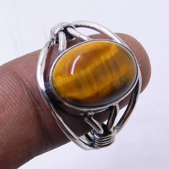 Tiger Eye Ring w/Braid Bezel Tiger Eye Ring w/Braid Bezel