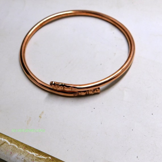 Naga, India. Bracciale In Piattina Di Rame Attorcigliato Ed Inciso - Foto 2