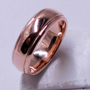 Handmade Copper Magnetic Ring: Classic Stacking Band