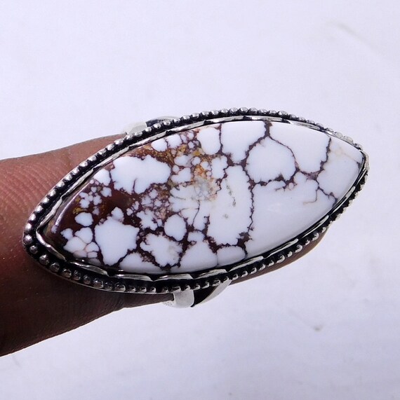 Image Marquise Brown image beautiful image beautiful image beautiful image beautiful image beautiful image beautiful image beautiful - American Wild Horse Magnesite Ring ,sterling Silver Ring, Marquise ...