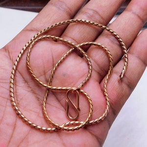 Pure Copper Snake chain ,Solid Copper Chain ,  snake chain necklace, Dainty snake chain necklace, thick snake Necklace Gift For Her
