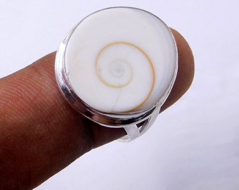 Handgjord Shiva-ögonring i sterlingsilver: Oval ädelsten