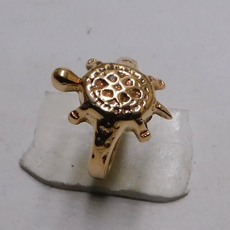 Pure Copper Tortoise Ring Copper Turtle Signet Ring Kachhua Copper Ring Signet Copper Ring for Woman Turtle Good Luck Prosperity Ring