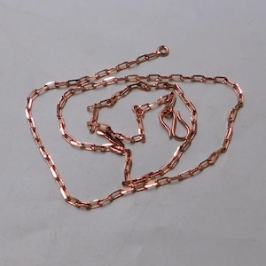 Pure Copper CABLE Chain Necklace  Red COPPER Chain Necklace, chain Copper Handmade  Chain ,Copper Jewelry
