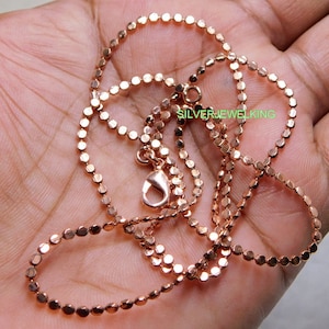 ★Hei★ sv925 flat ball chain necklace HE24FANSW573XXFR Flat Ball Chain | Style Dots Jewelry