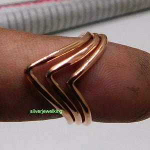 Pure Copper Wide Band Ring: Thumb Ring, Handmade Jewelry